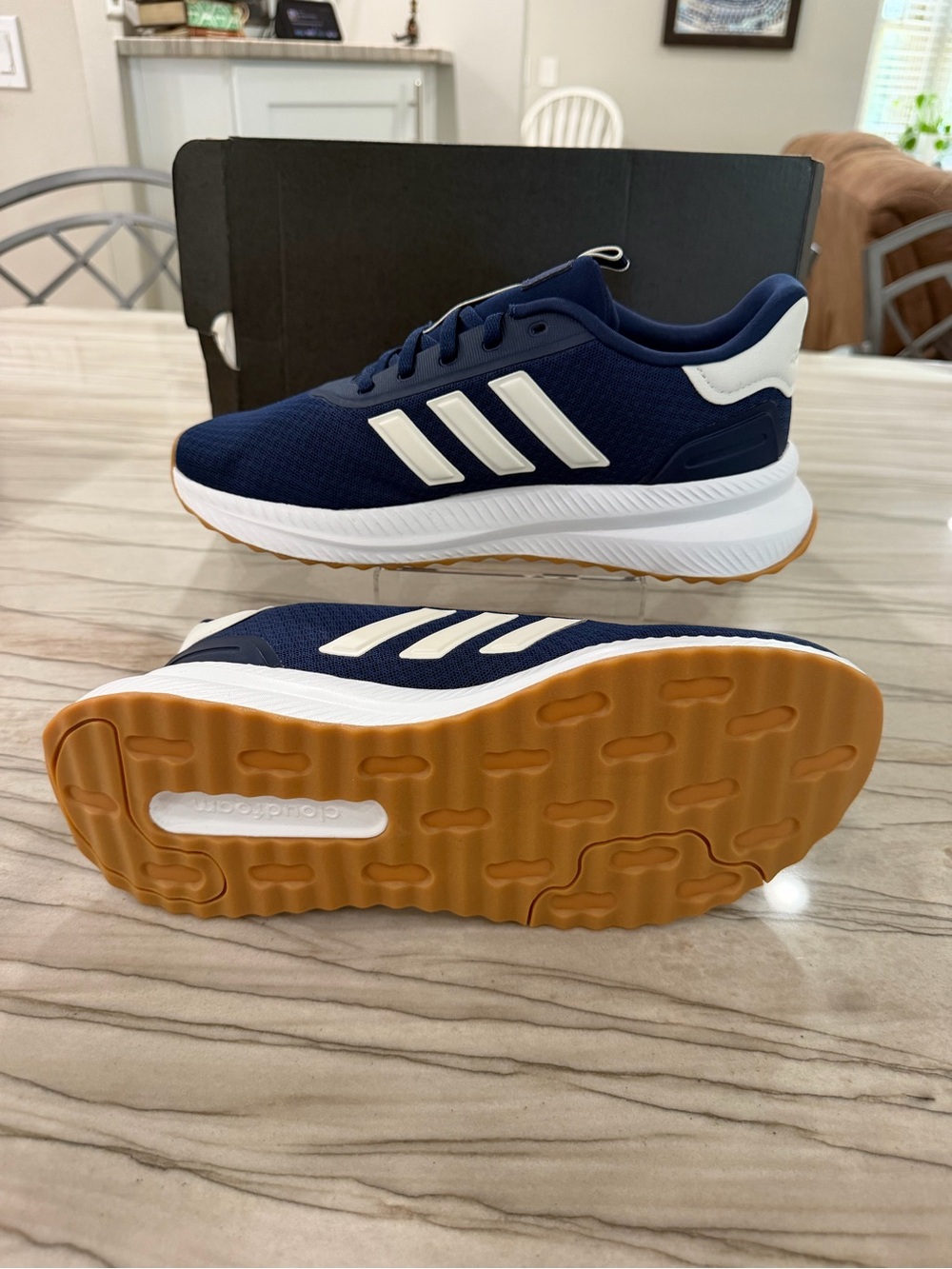 adidas X_PLR Path Running Shoes Men’s Size 8.5 Navy White Cloudfoam Sneakers